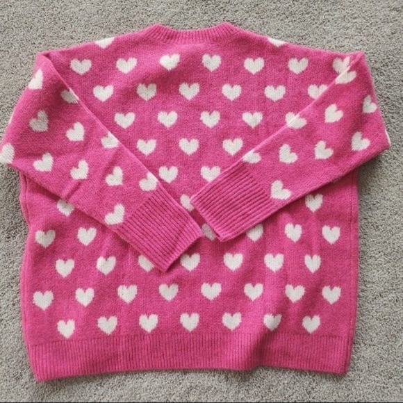 Vince Camuto Heart Sweater Small - Picture 3 of 6